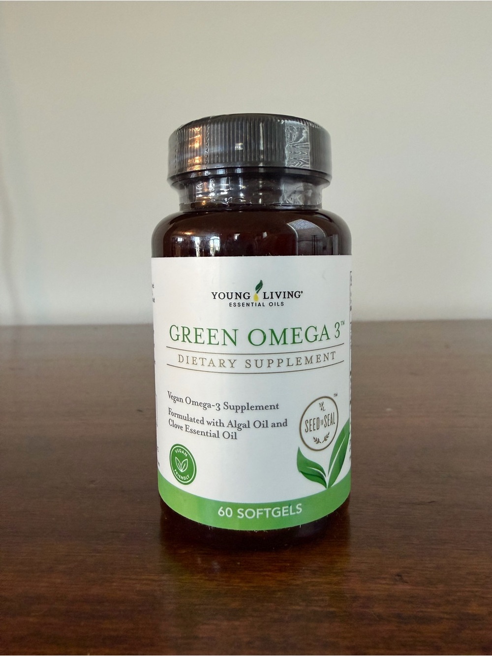 Young Living Green Omega-3 Softgels, 60 ct. , Safety Sealed